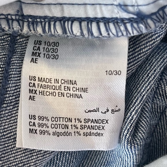 INC SZ 10/30 Tapered Cuffed Ankle Jeans High-Rise Stretch Medium Wash Indigo New - Picture 9 of 10